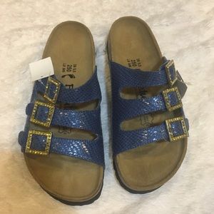 Blue Birkenstock’s